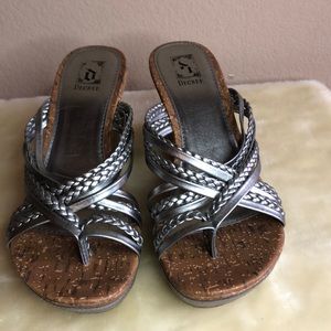 Decree Pewter Sandal